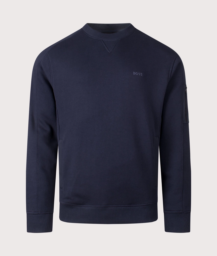 Hugo Boss Mens Relaxed Fit We Mixed Sweatshirt